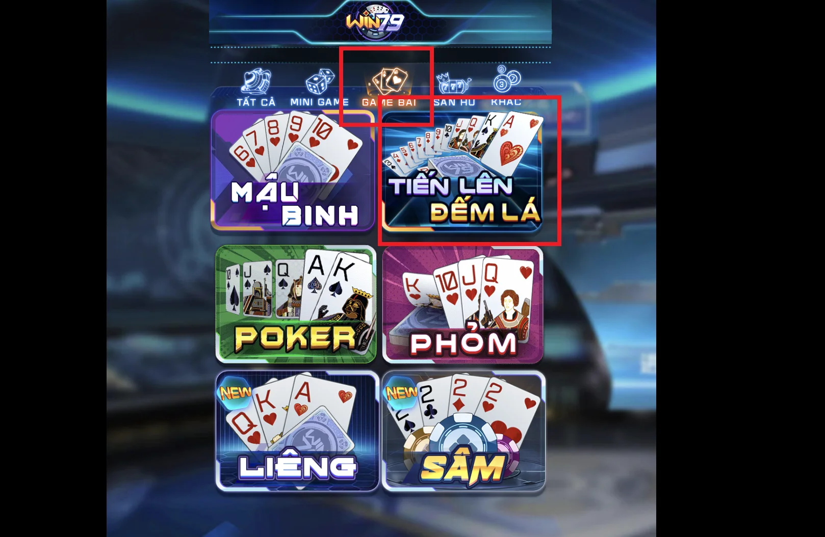 cach tham gia tien len dem la tren win79