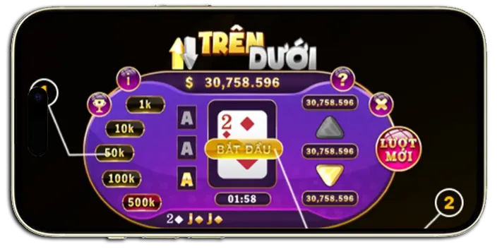 Game trên dưới mang lại cảm giác phấn khích và kích thích khi chơi